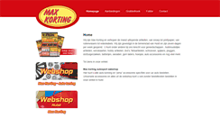 Desktop Screenshot of maxkorting.nl