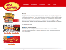 Tablet Screenshot of maxkorting.nl